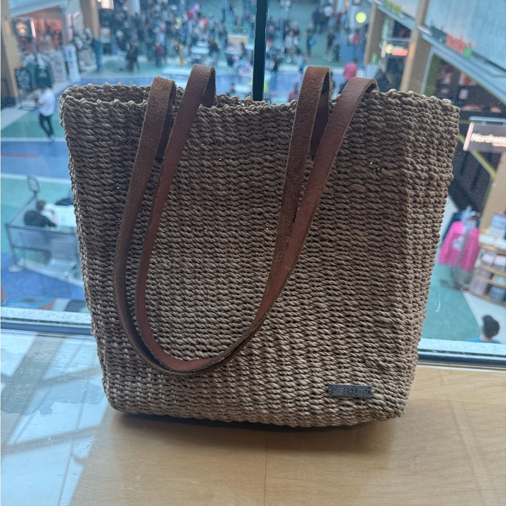 Esprit Tan Woven Tote Bag